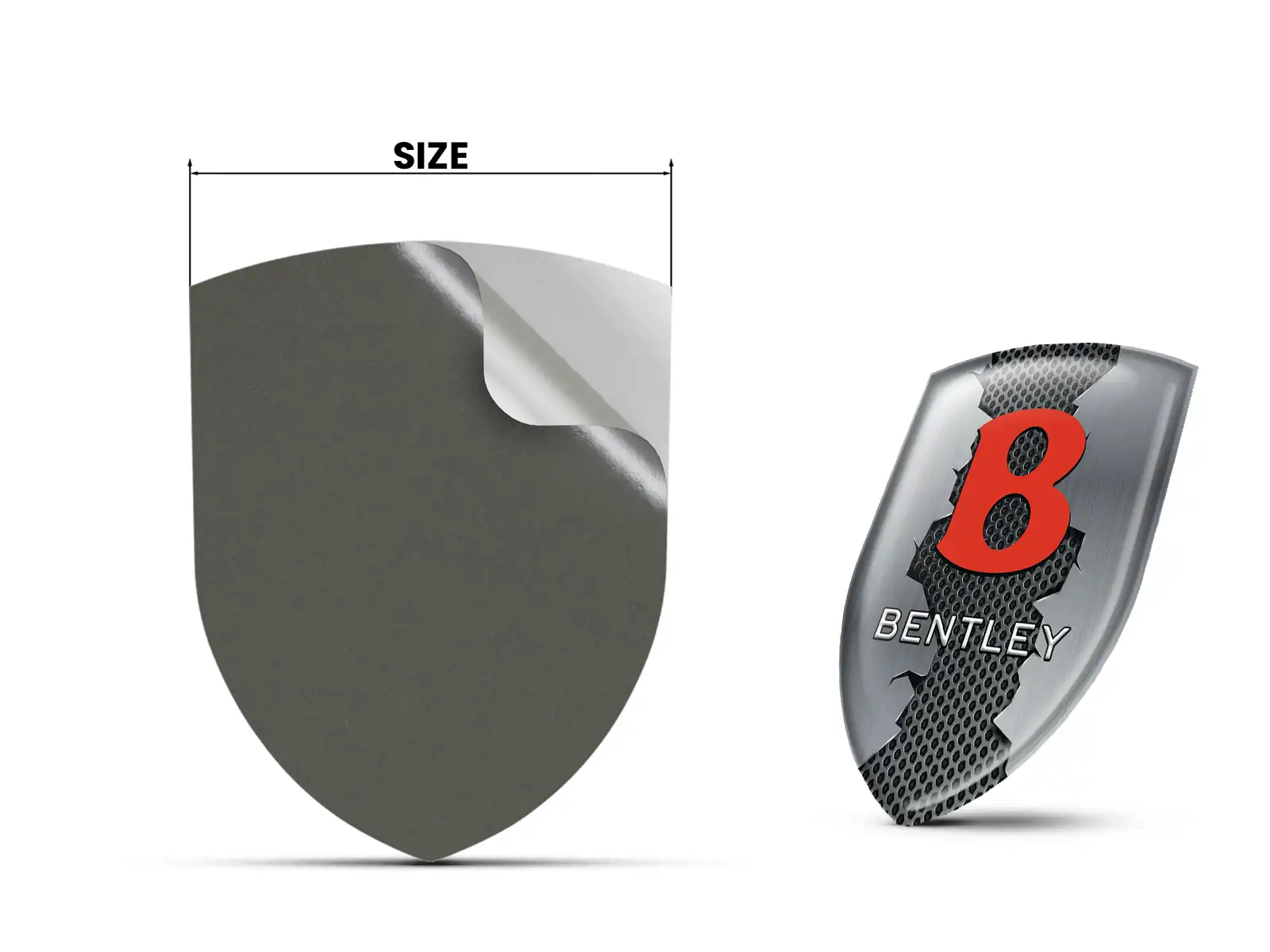 Bentley Stickers Résine Bombés Design Exclusif Badges 